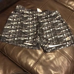 Adidas Spandex Shorts - Black / White / Gray